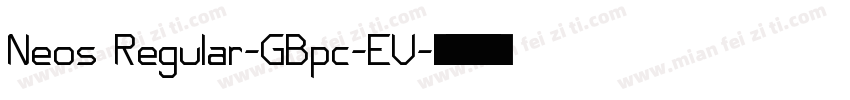 Neos Regular-GBpc-EU字体转换